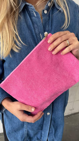 Pouch Maxi Cord pink