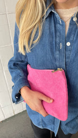 Pouch Maxi Cord pink