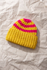 Mütze GELB PINK