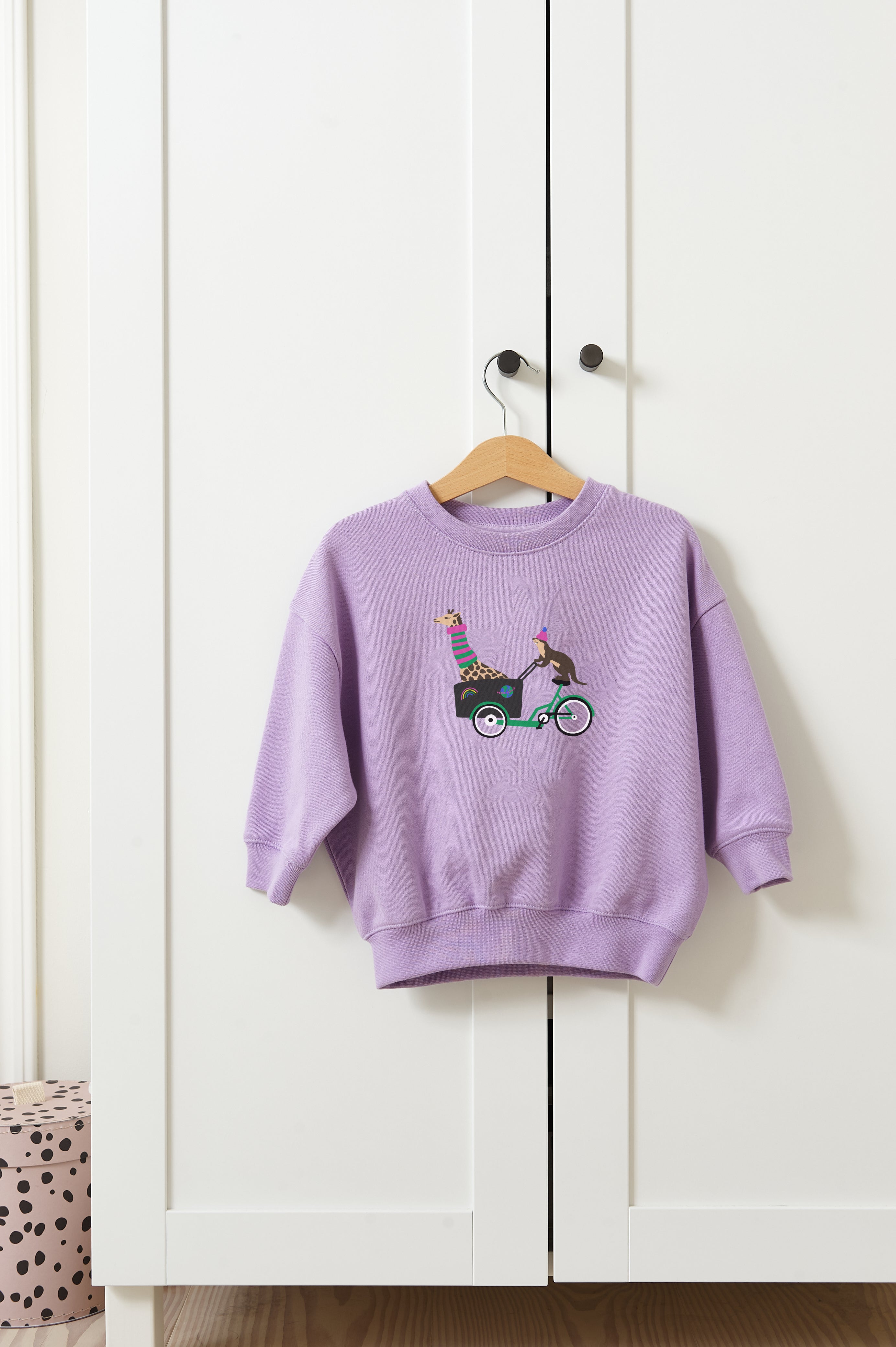 Kinder Sweatshirt LASTENRADLIEBE LUKKILY lavender, – Lukkily