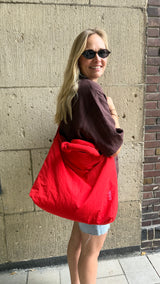 Tote Bag #1 Bright Red Nylon
