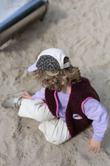 Wollweste Burgundy Kids M/L