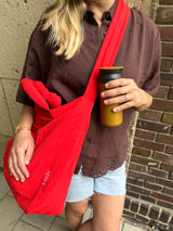 Tote Bag #1 Bright Red Nylon
