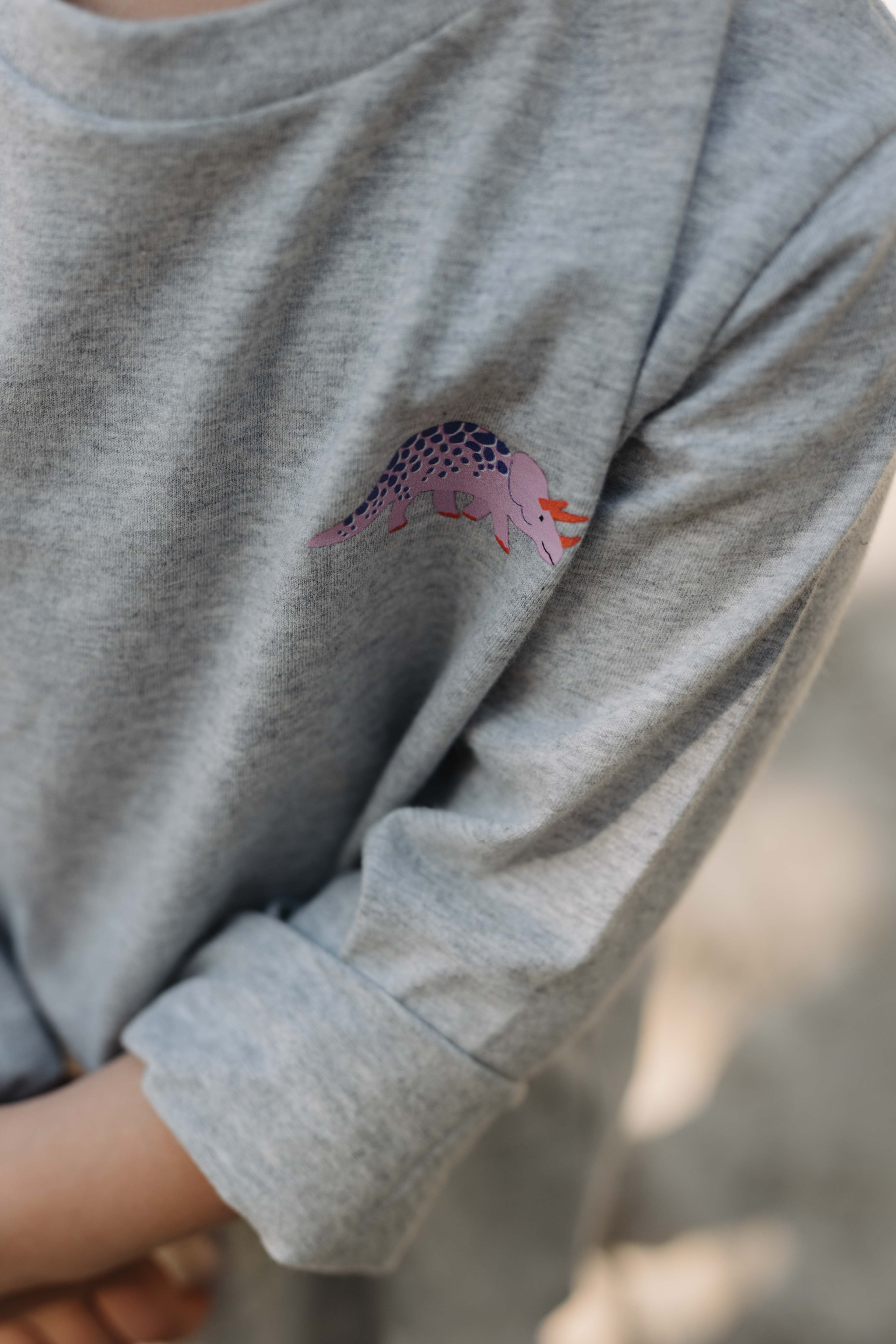Longsleeve TRICERATOPS grey