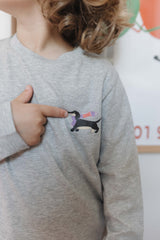 Longsleeve DACKEL grey