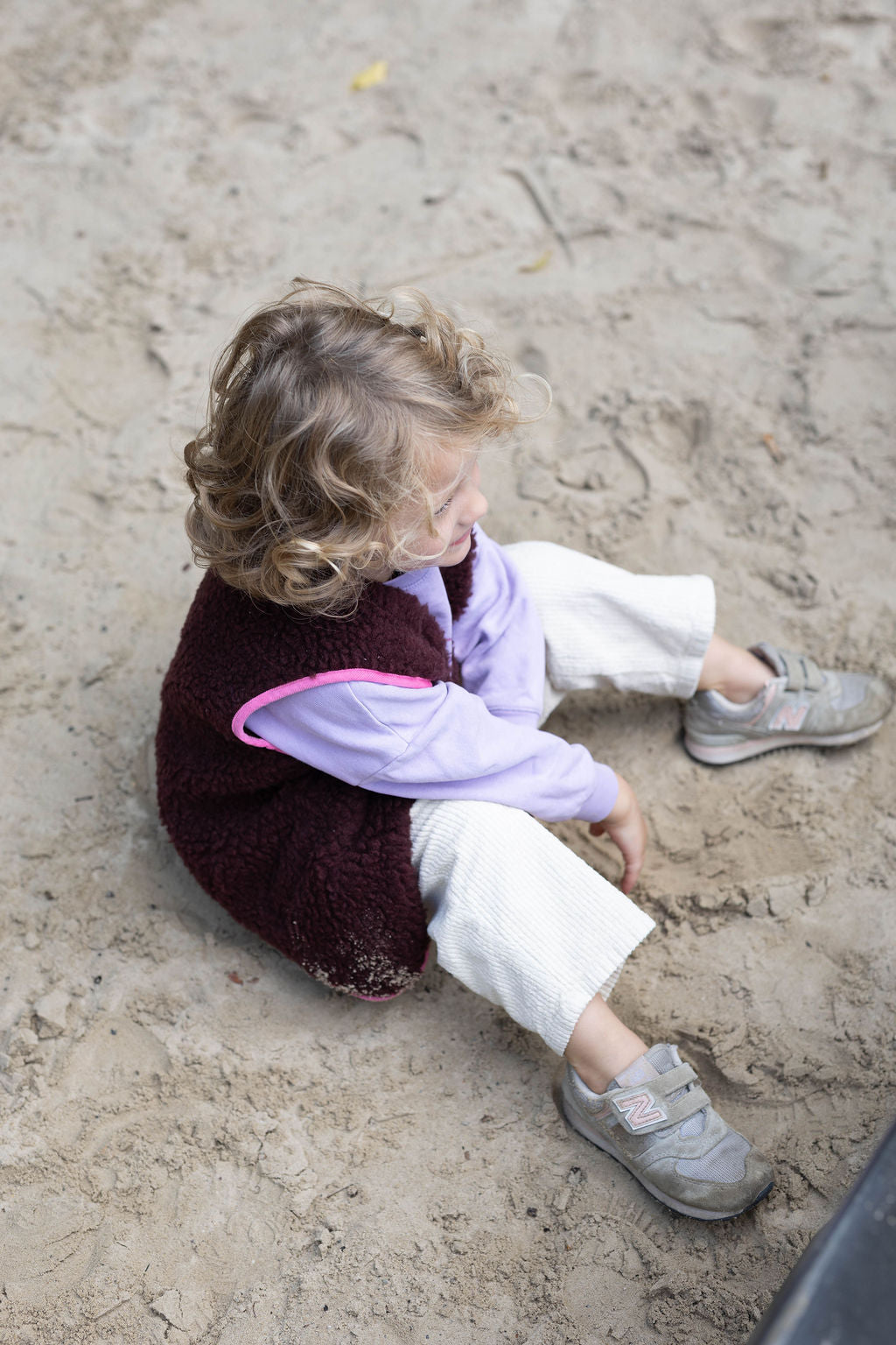 Wollweste Burgundy Kids M/L