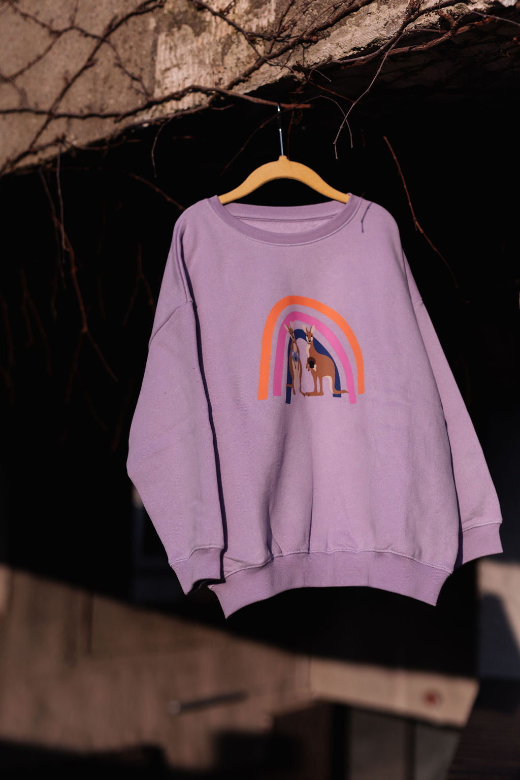 Sweatshirt RAINBOW FAMILY lavender