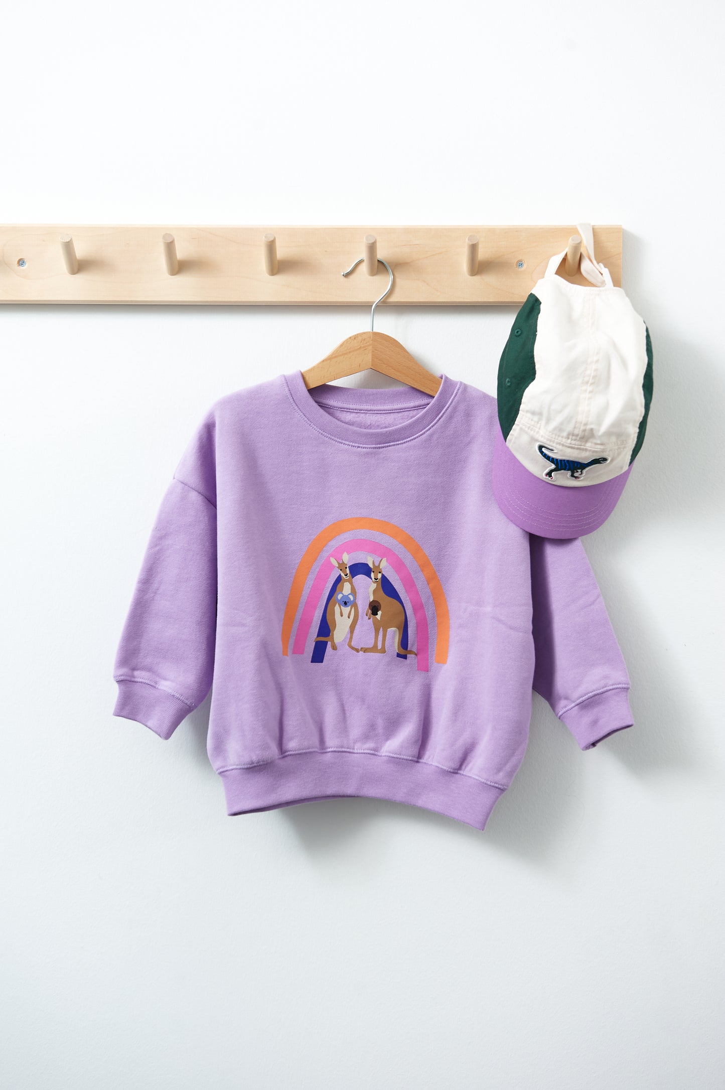 Sweatshirt RAINBOW FAMILY lavender