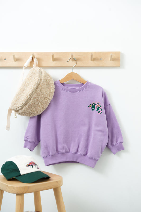 Sweatshirt KUNTERBUNTE WELT lavender