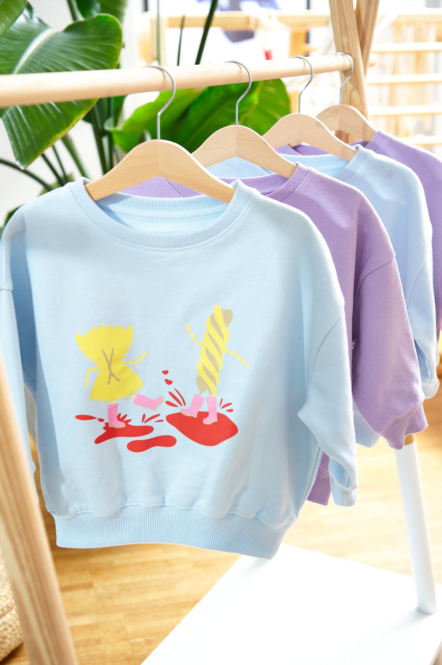 Sweatshirt PASTA LOVER light blue