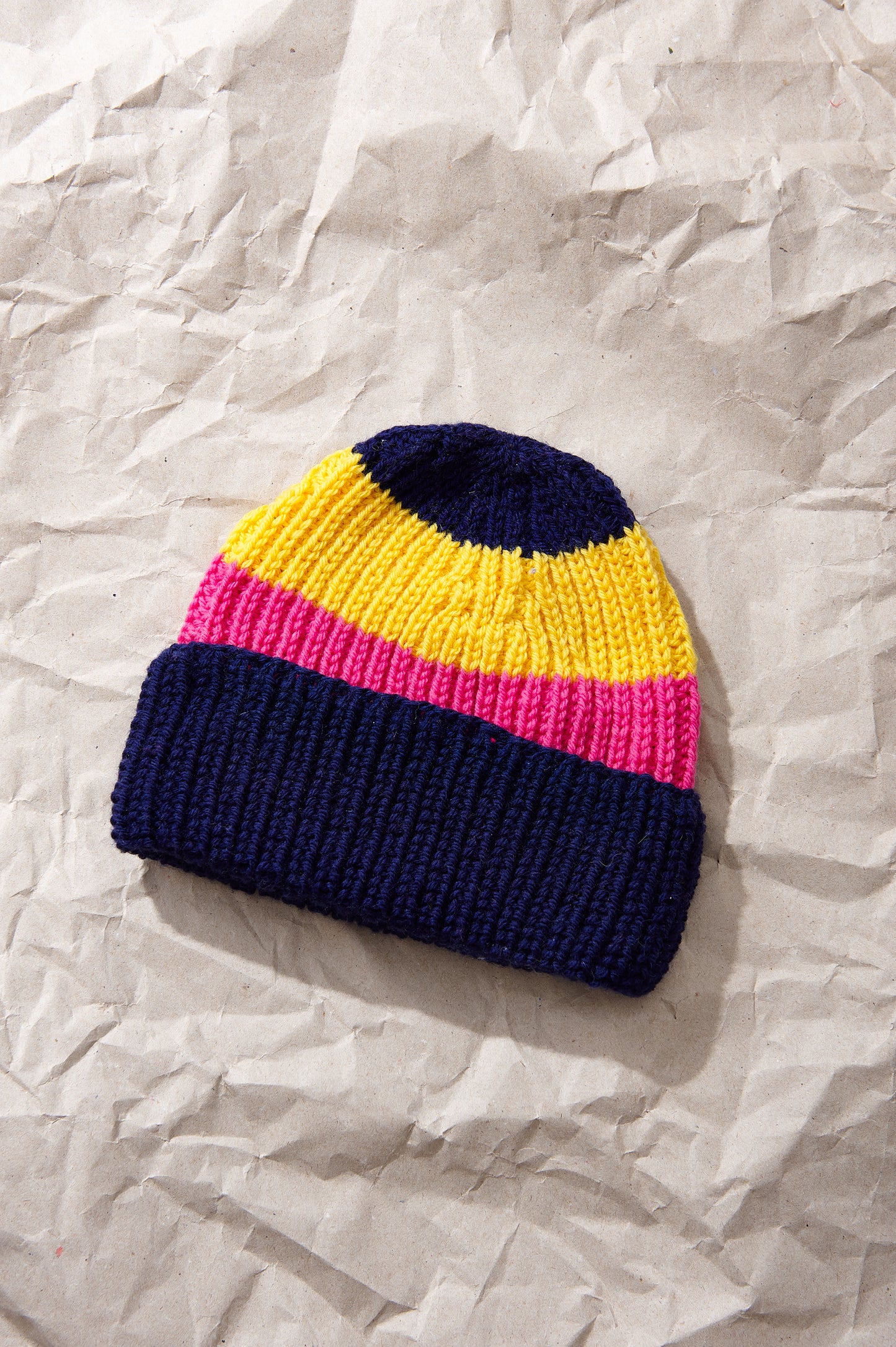 Hat BLUE YELLOW PINK RED