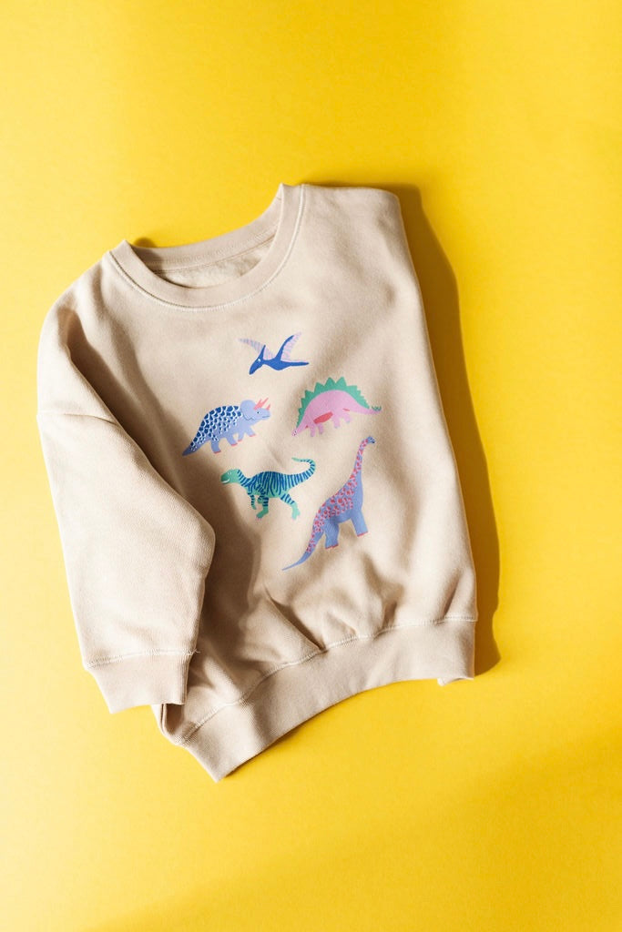 Sweatshirt DINO sand