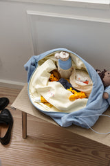 Lukkily Ruffle Bag Cord Light Blue 