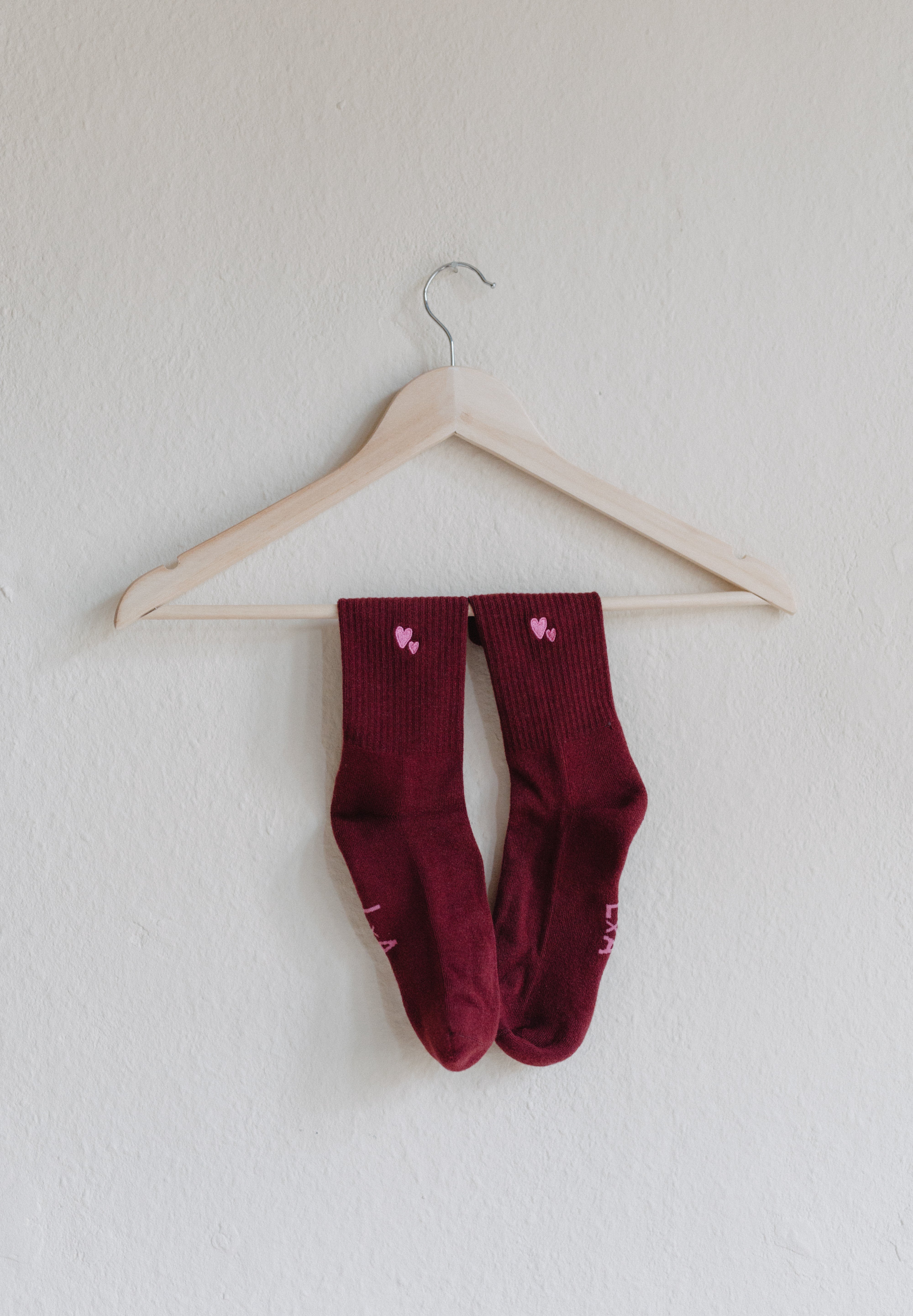 Lukkily x Atelier Rive Socks Burgundy Adult