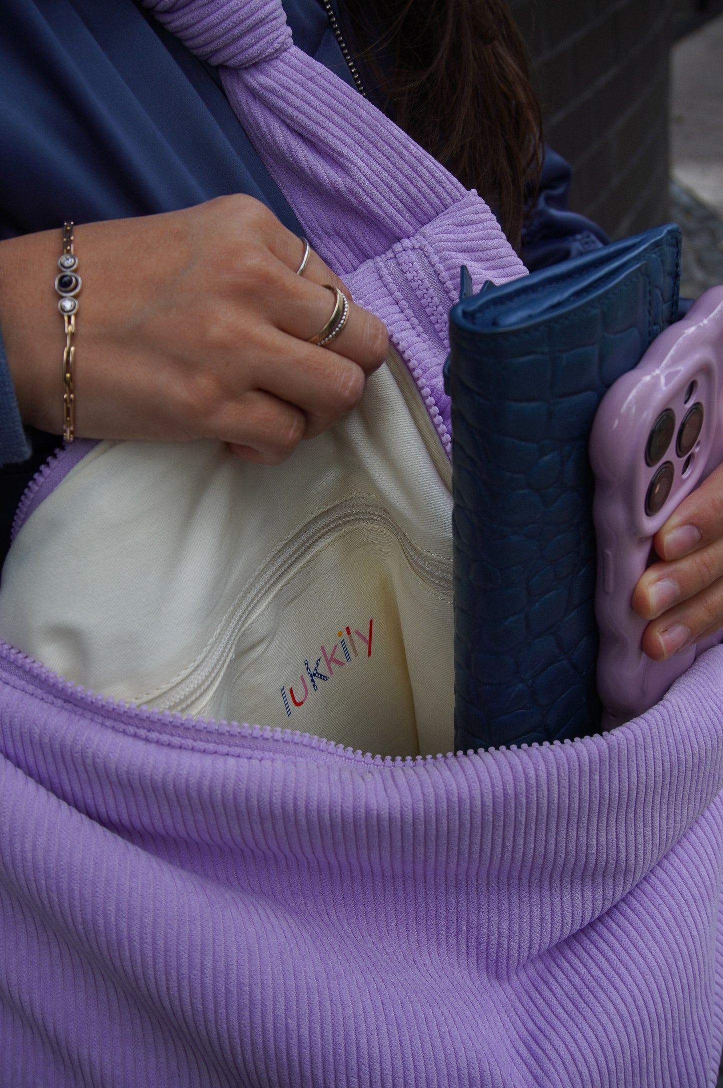 Lukkily Bag #1 Cord lilac