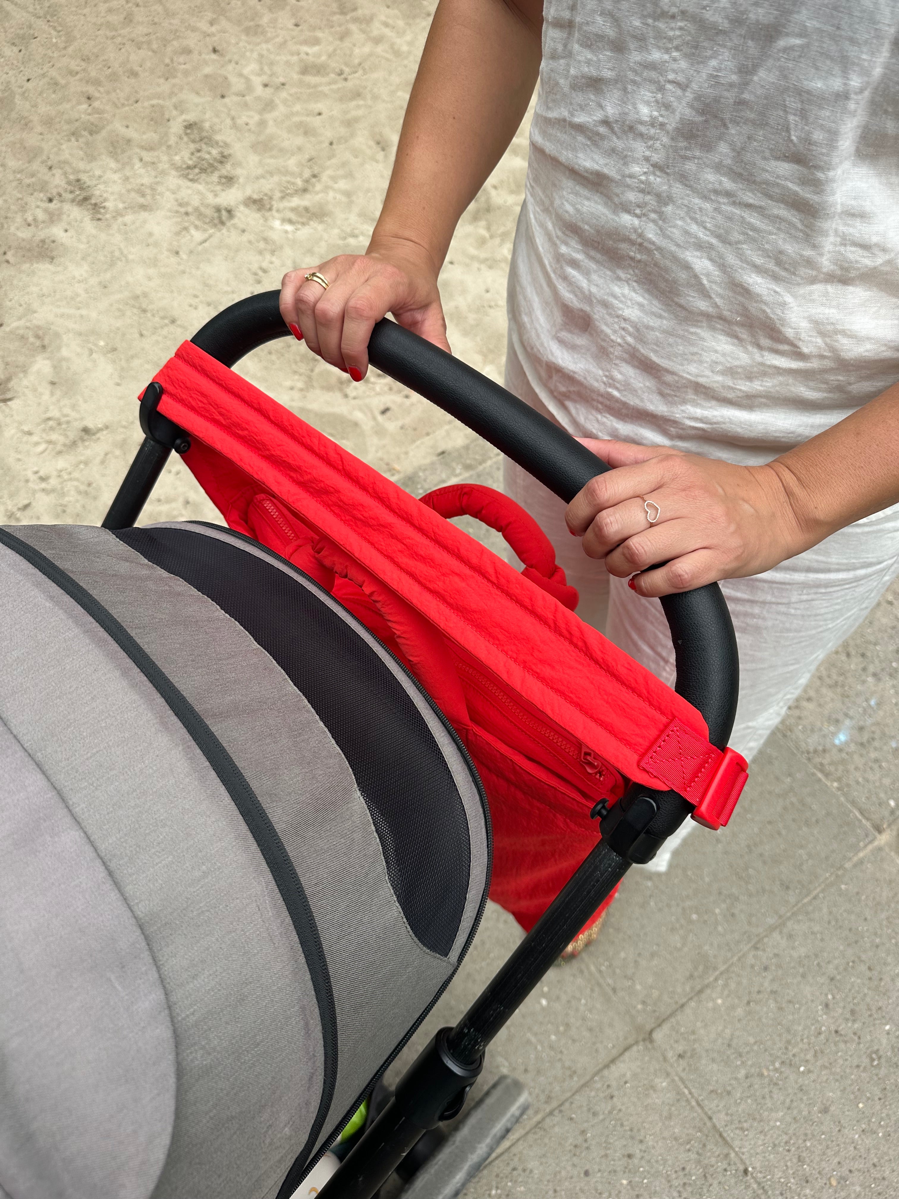 Tote Bag #1 Bright Red Nylon