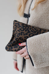 Pouch Maxi Canvas Leo light brown