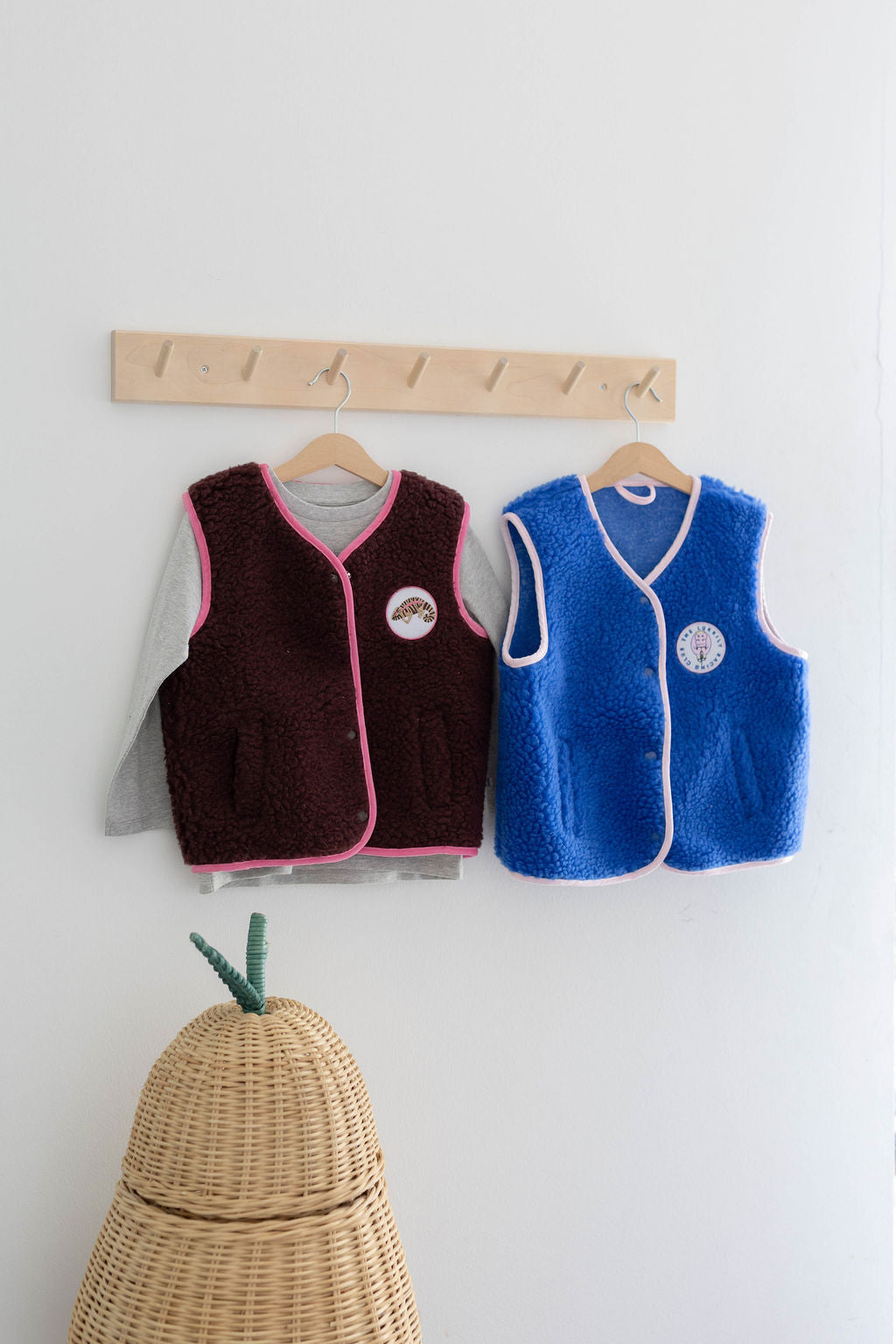 Wollweste Burgundy Kids M/L