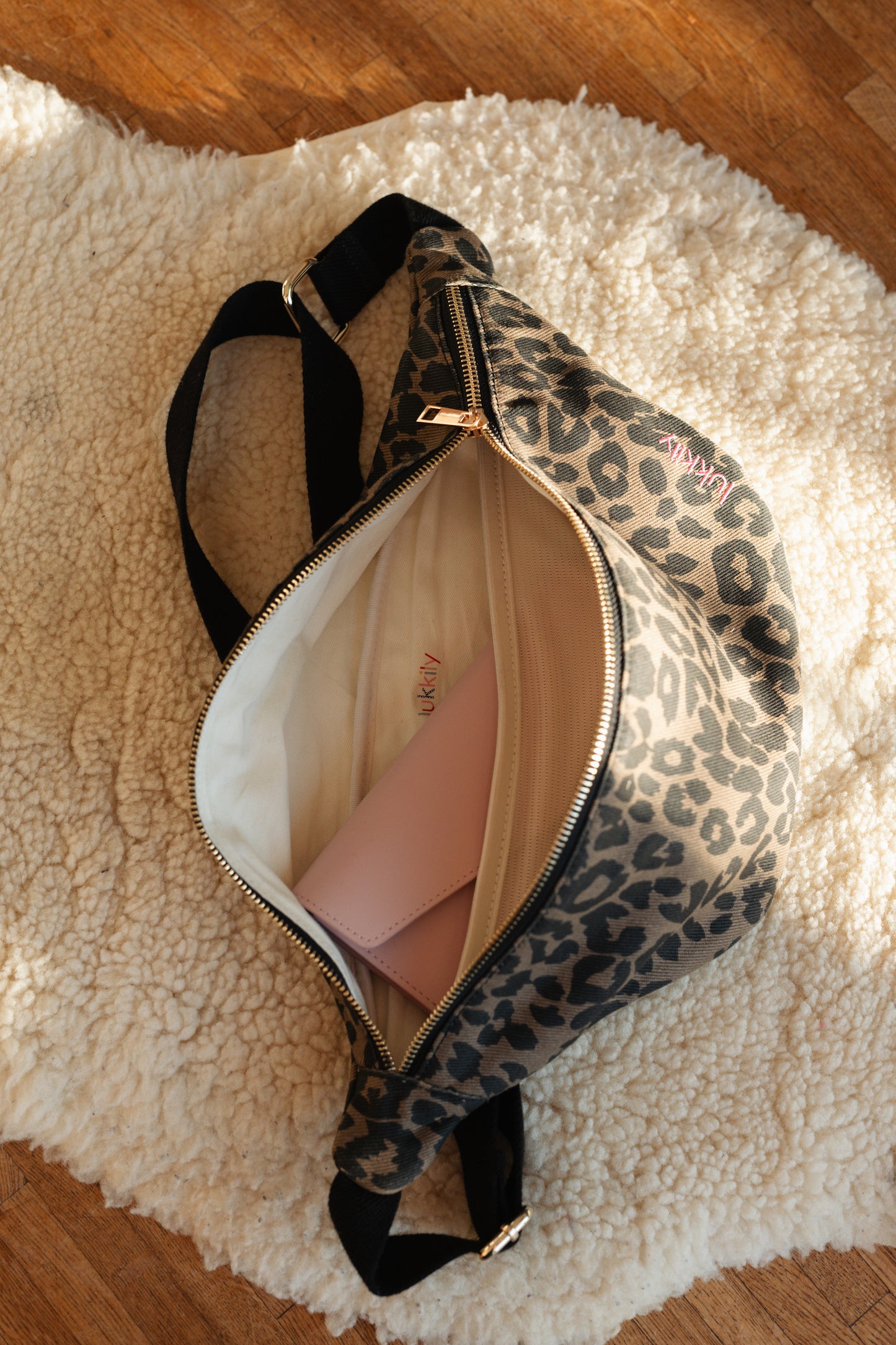 Belt Bag Big Canvas leo light brown
