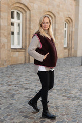Wollweste Burgundy Adults