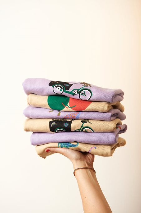 Sweatshirt CARGO CYCLE LOVE lavender