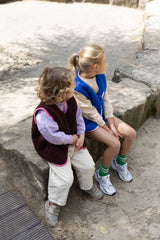 Wollweste Burgundy Kids M/L