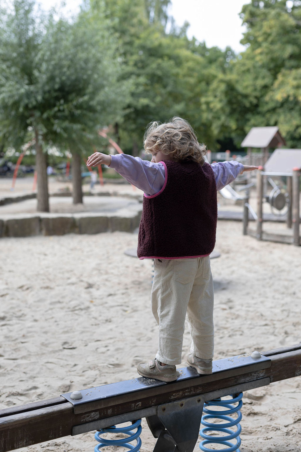 Wollweste Burgundy Kids M/L