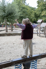 Wollweste Burgundy Kids S/M