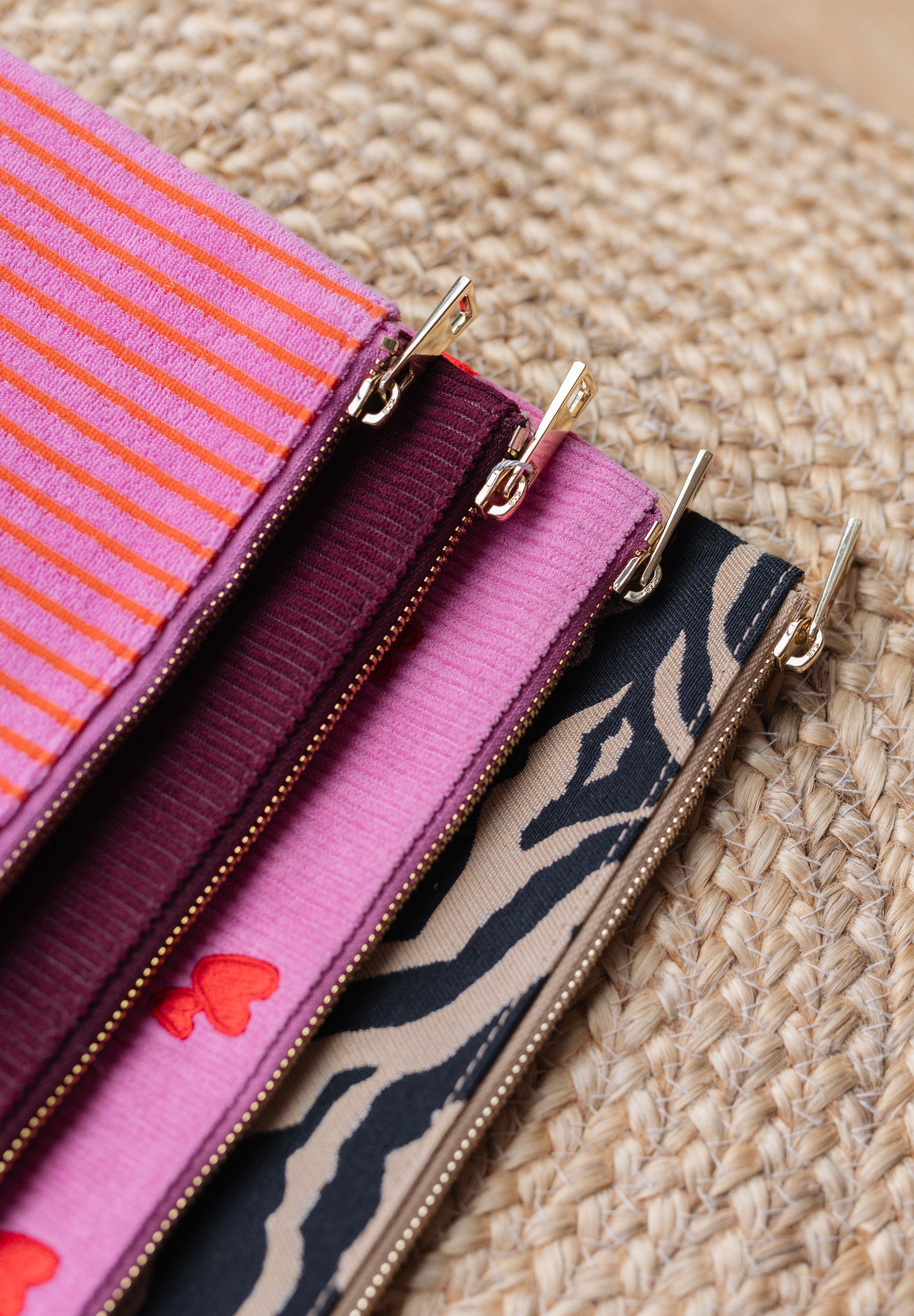 Pouch Maxi Terry pink/orange