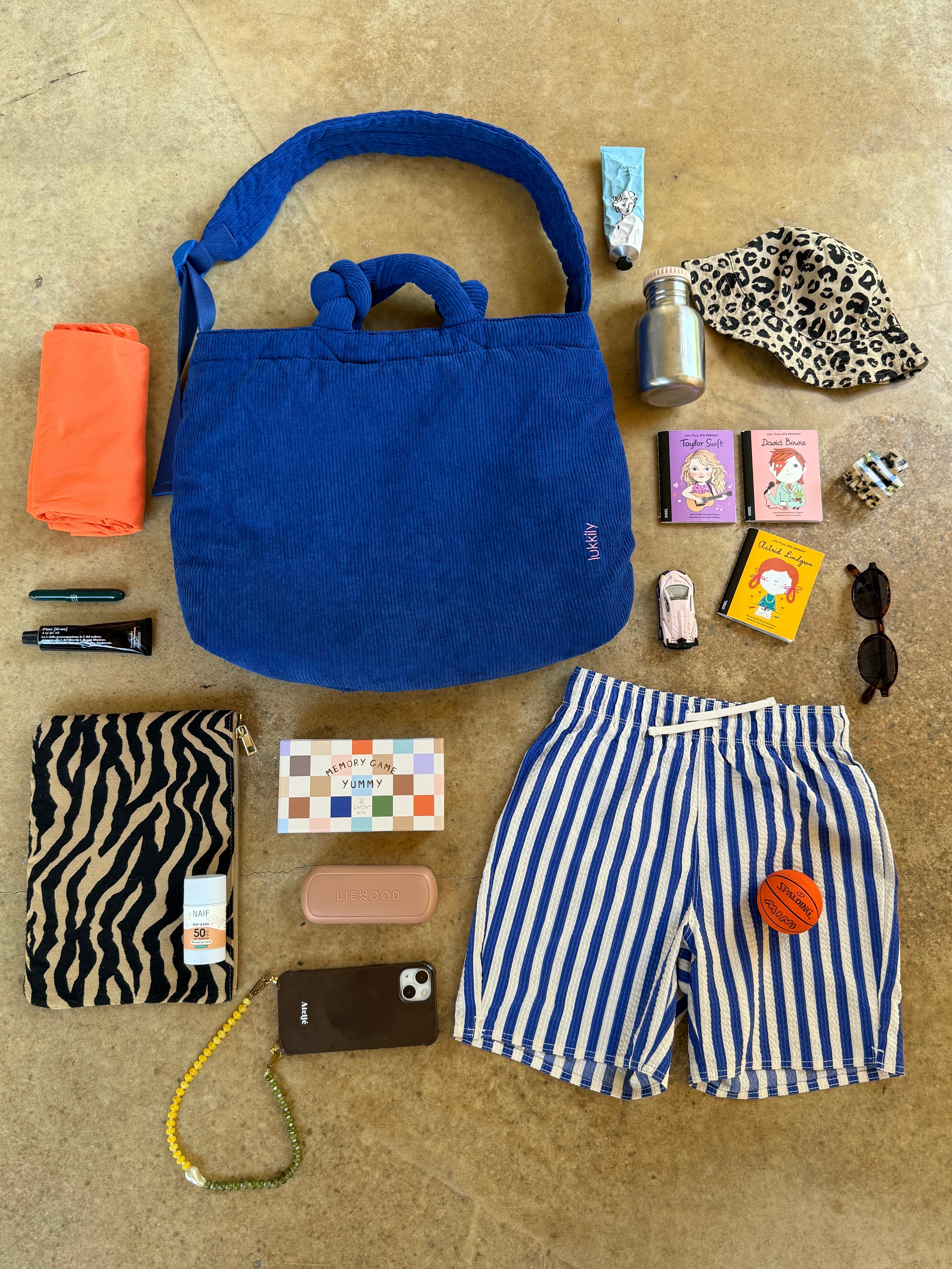 Tote Bag #1 Cord Cobalt