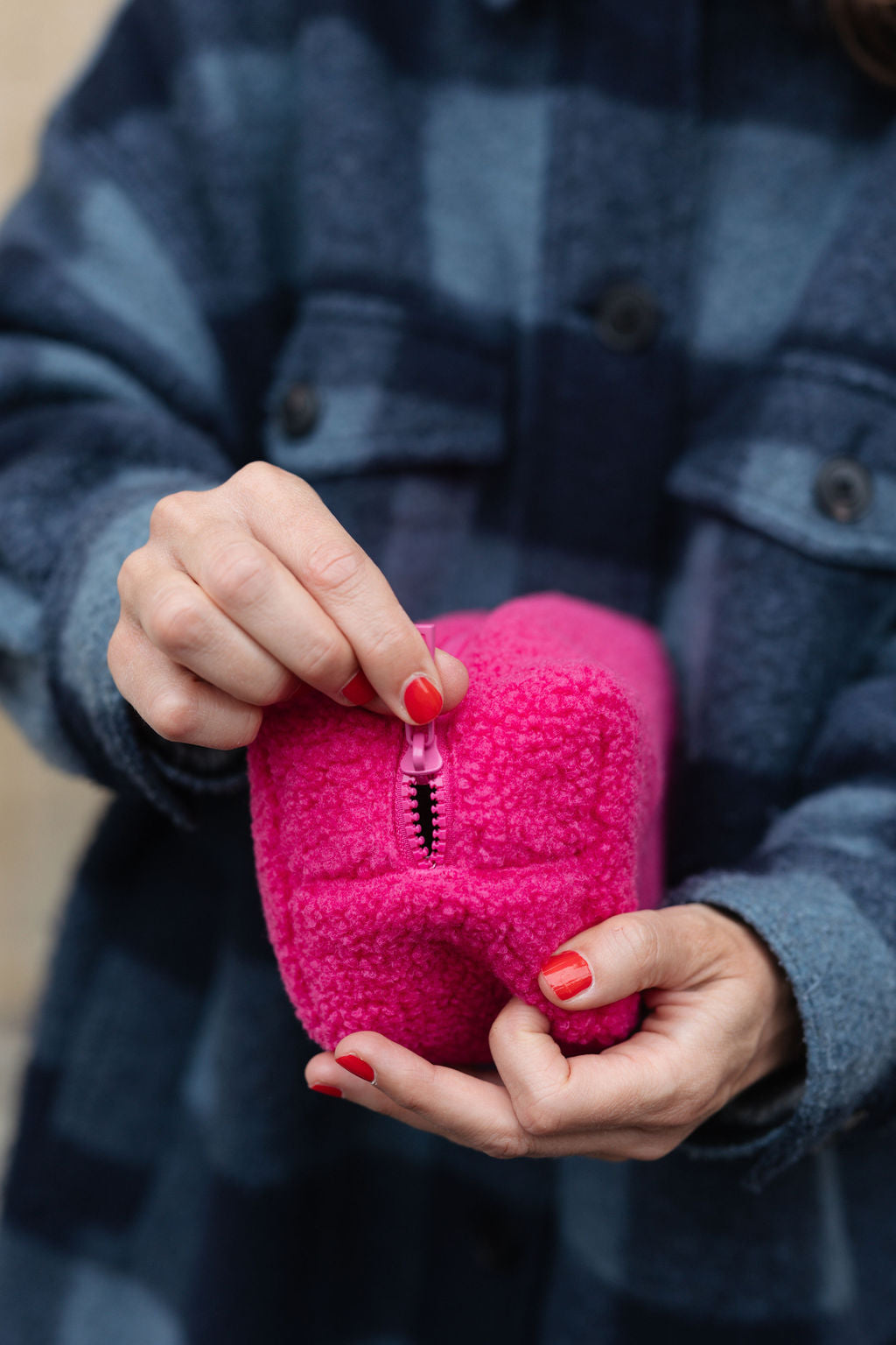 Wash Bag Teddy pink