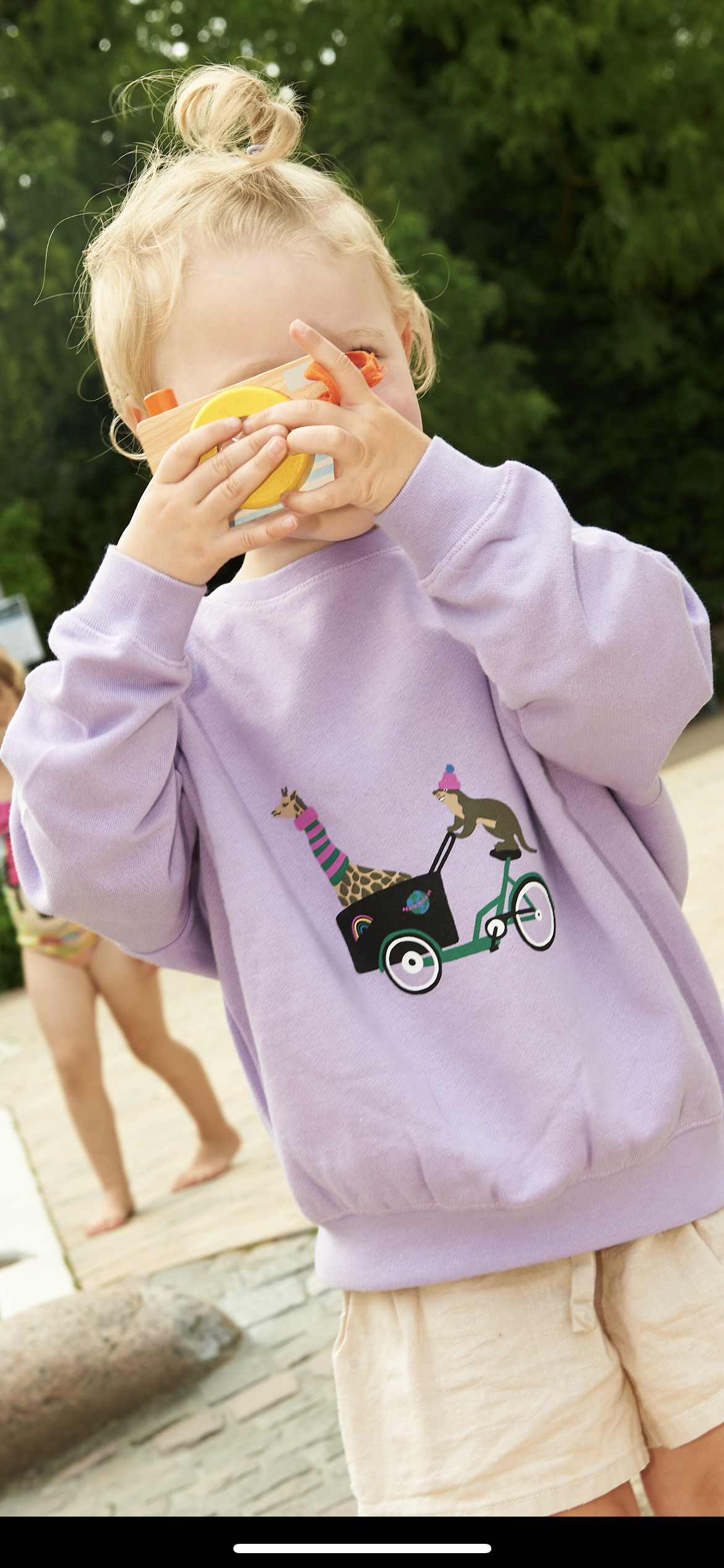 Sweatshirt CARGO CYCLE LOVE lavender