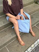 Tote Bag #1 Light Blue Nylon