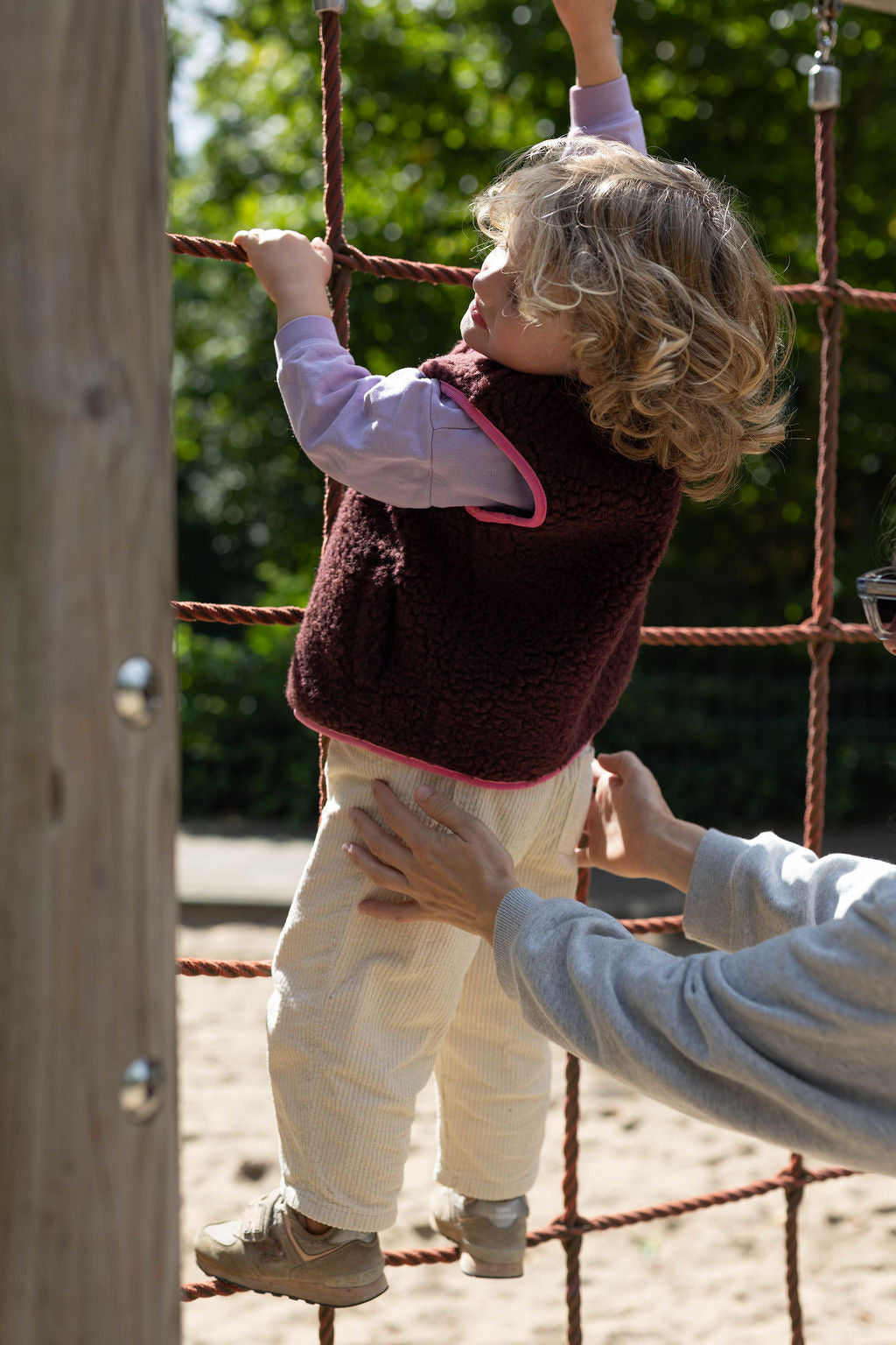 Wollweste Burgundy Kids M/L