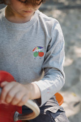 Longsleeve LOVE IS LOVE grey