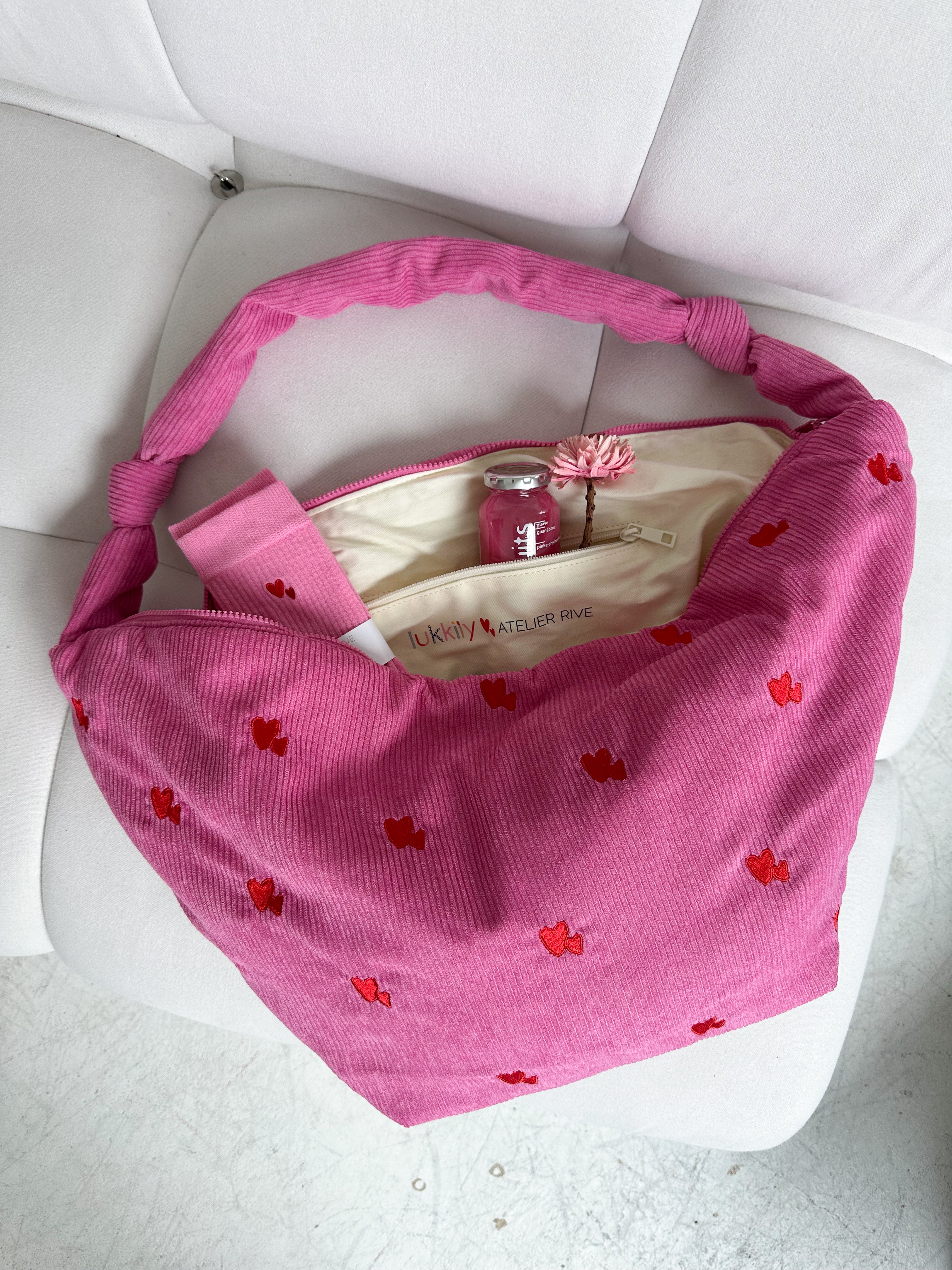 Lukkily × Atelier Rive Bag #1 Pink Hearts