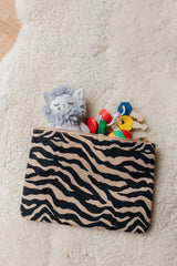 Pouch Maxi Zebra creme/black
