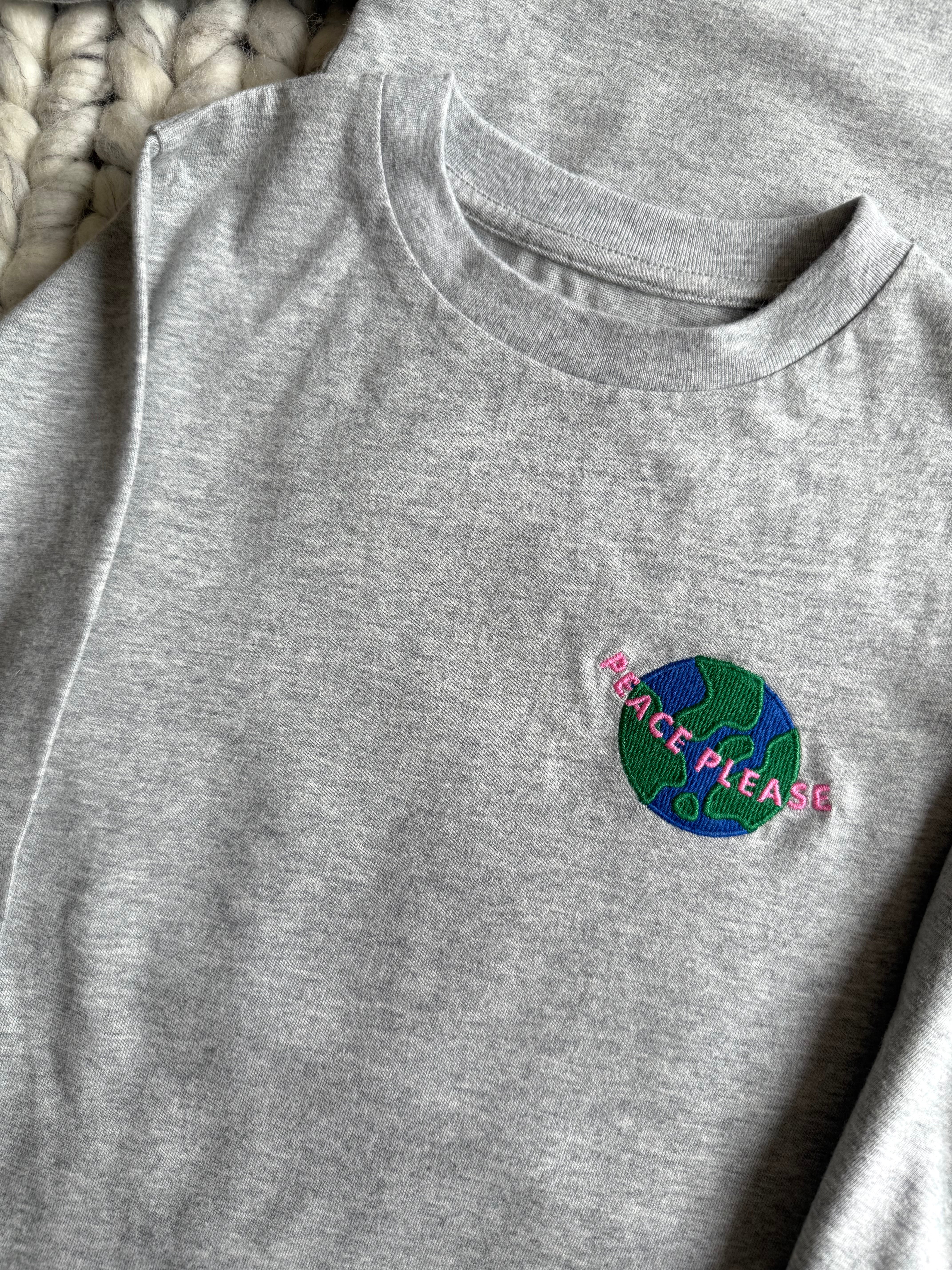 Longsleeve PEACE PLEASE grey