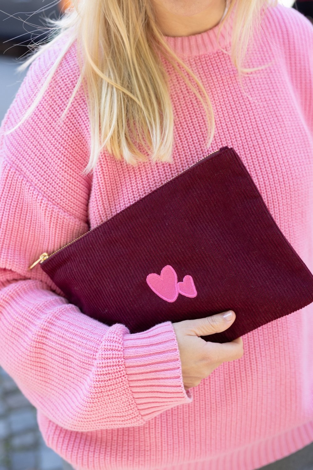 Lukkily x Atelier Rive Pouch Burgundy Love