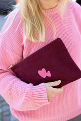 Lukkily x Atelier Rive Pouch Burgundy Love
