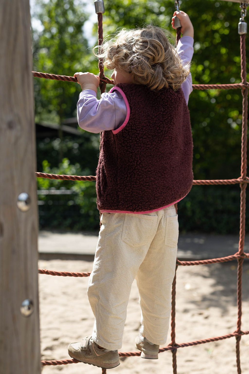 Wollweste Burgundy Kids M/L