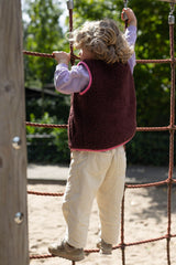 Wollweste Burgundy Kids M/L