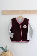Wollweste Burgundy Kids M/L
