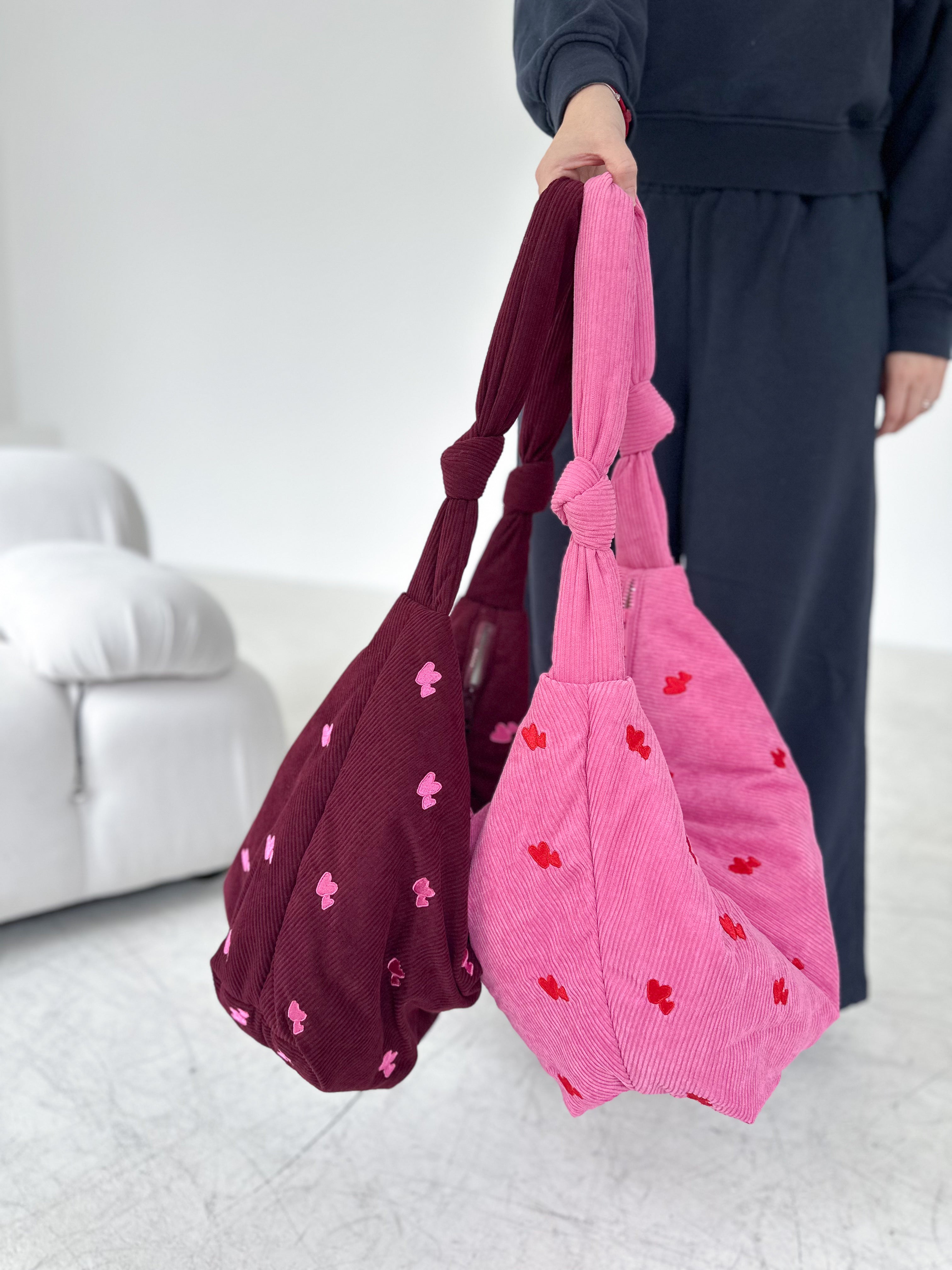 Lukkily x Atelier Rive Bag #1 Burgundy Hearts