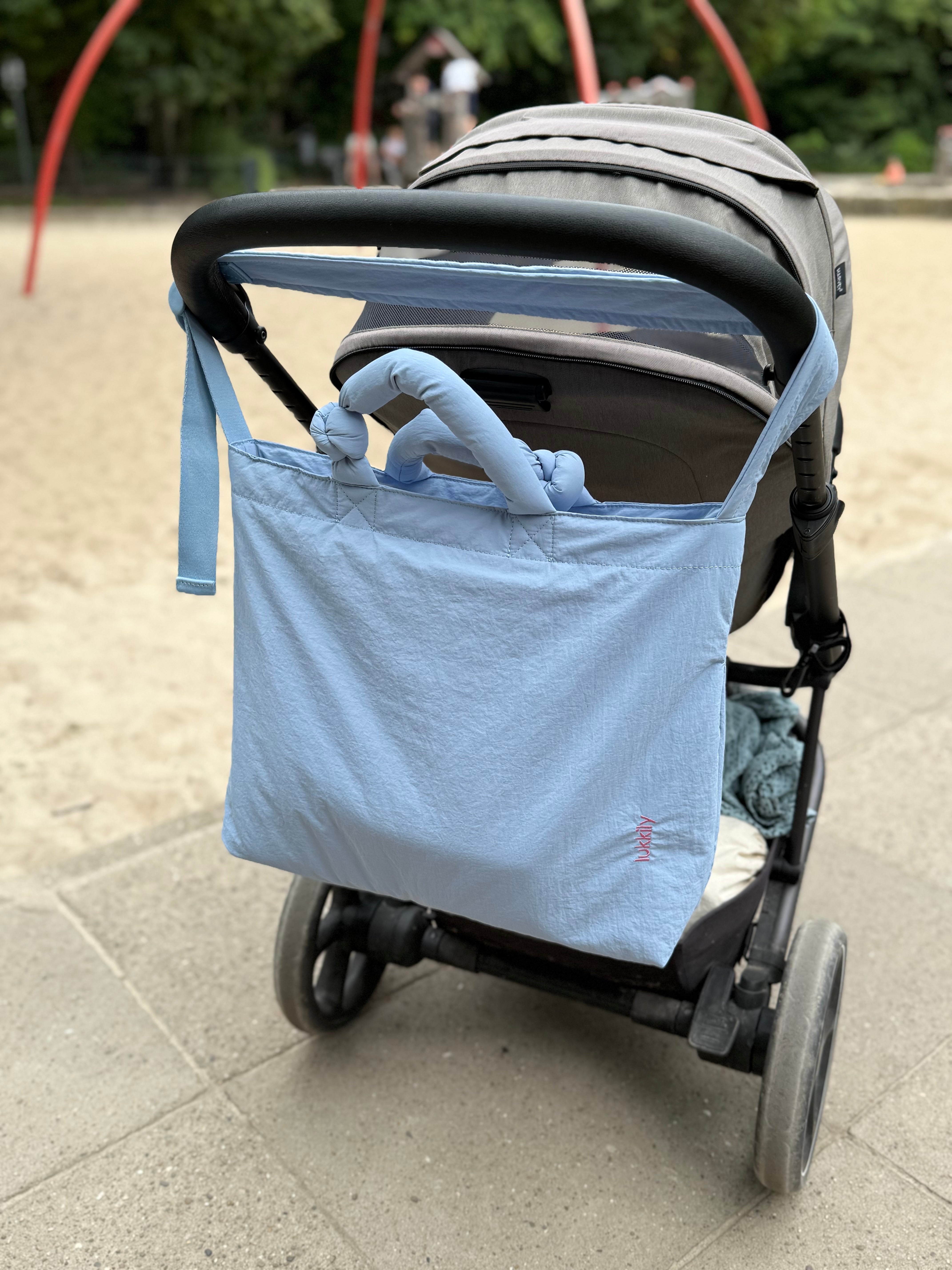 Tote Bag #1 Light Blue Nylon