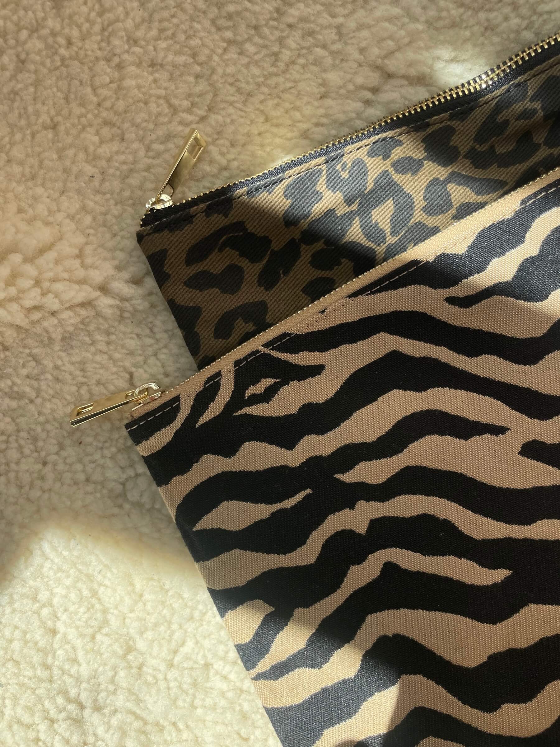 Pouch Maxi Zebra creme/black