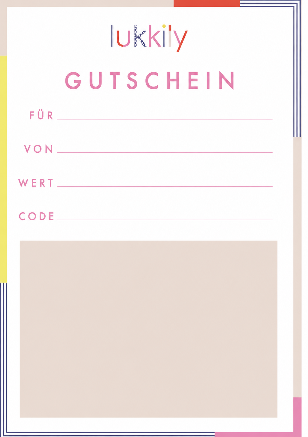 LUKKILY-Geschenkgutschein