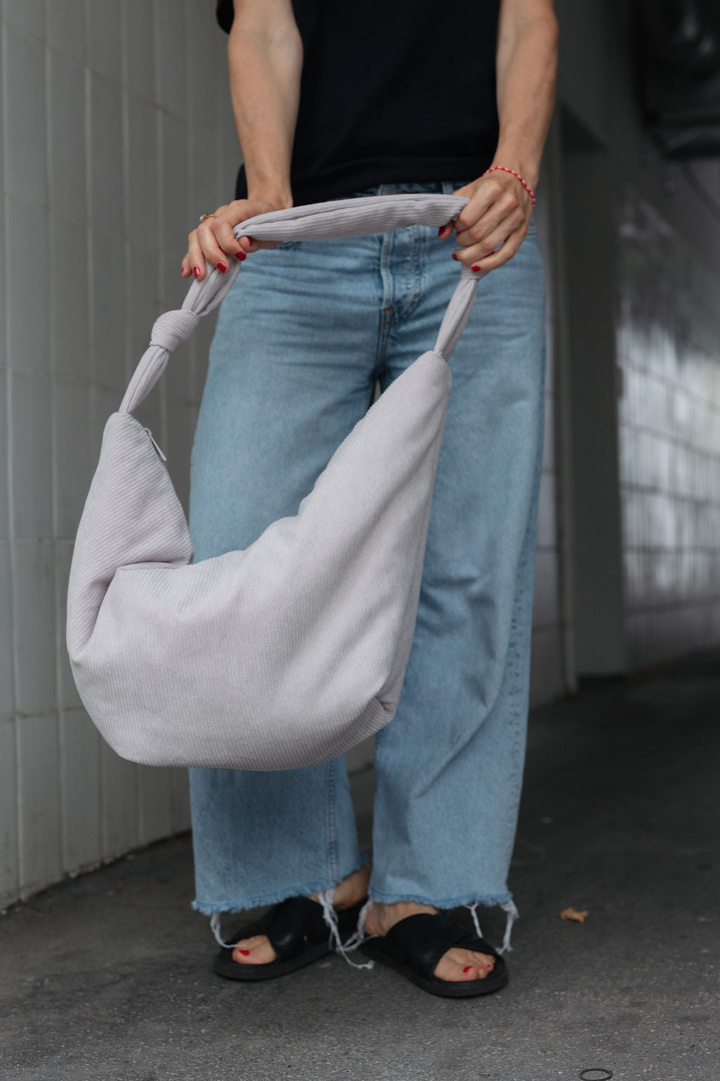 Lukkily Bag #1 Cord Light grey