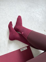 Lukkily x Atelier Rive Socks Burgundy