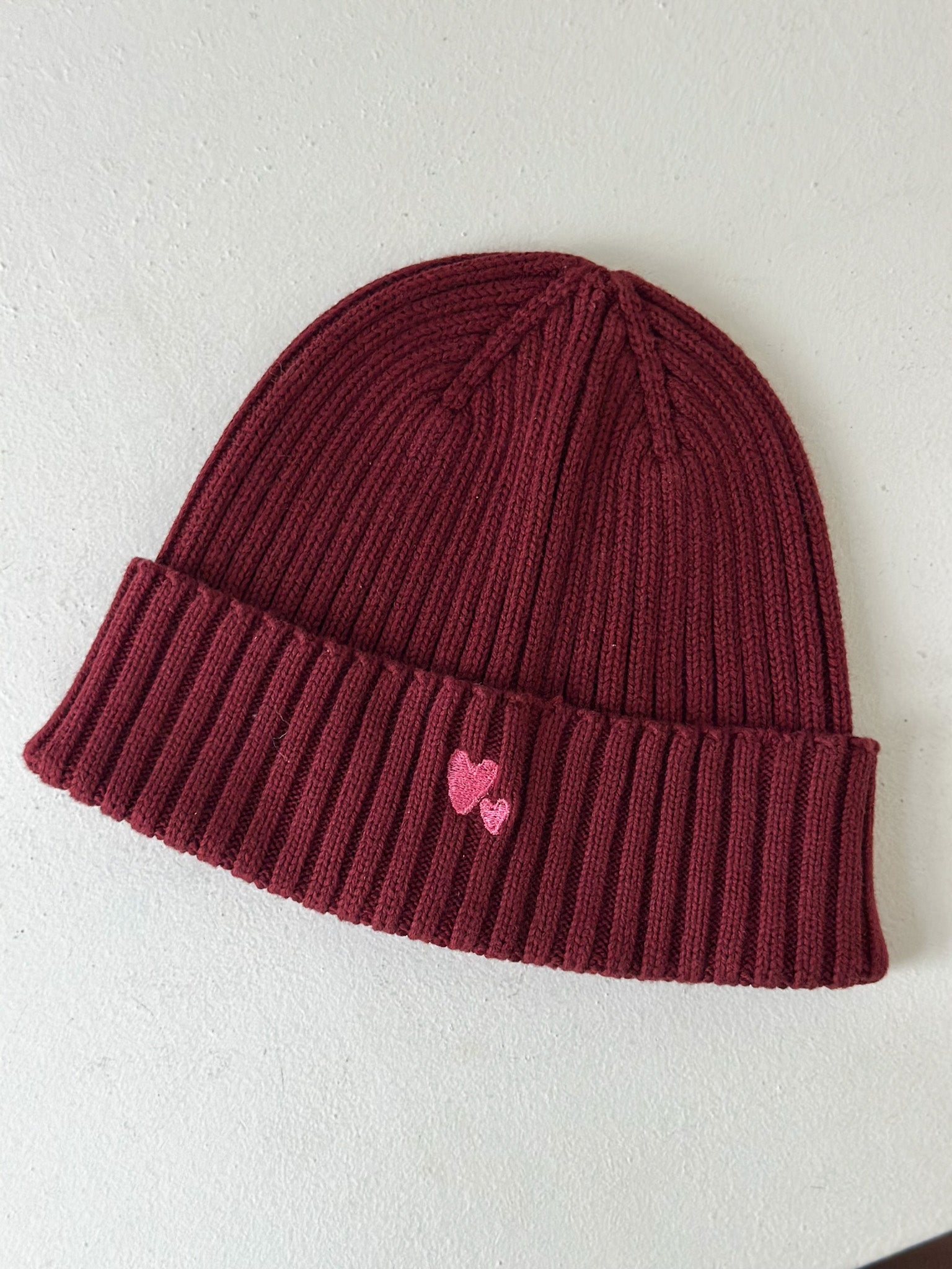 Lukkily x Atelier Rive Beanie Burgundy Baby